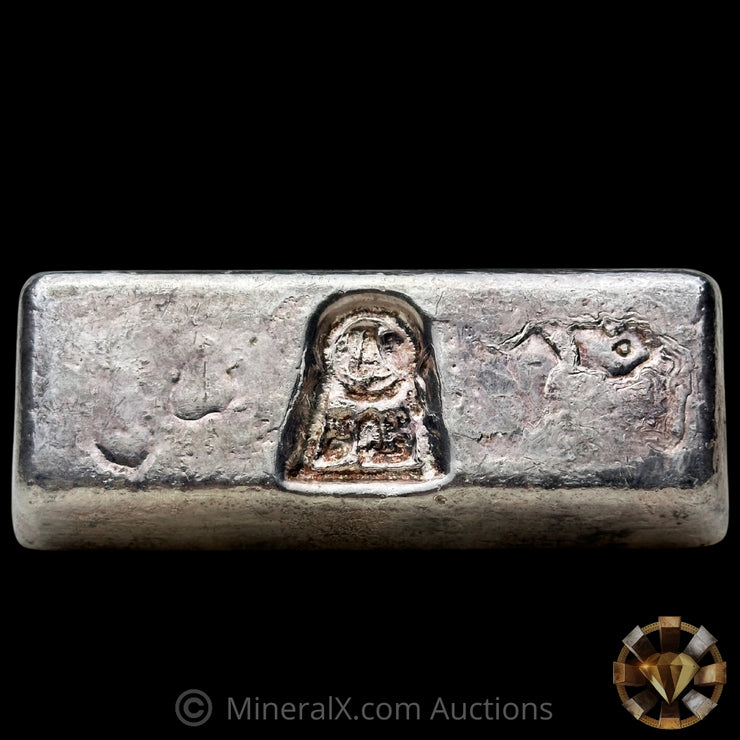 50oz 1981 Harrington Metallurgy Ltd Australia Vintage Silver Bar with DCL Counterstamp & Unique Reverse Logo Impression