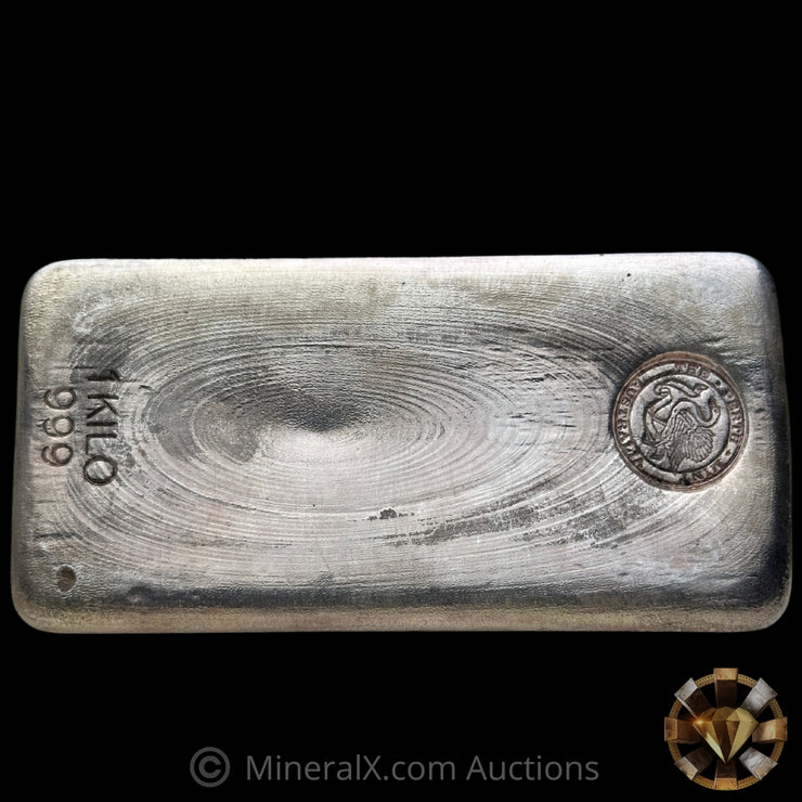Kilo The Perth Mint Australia Vintage Silver Bar