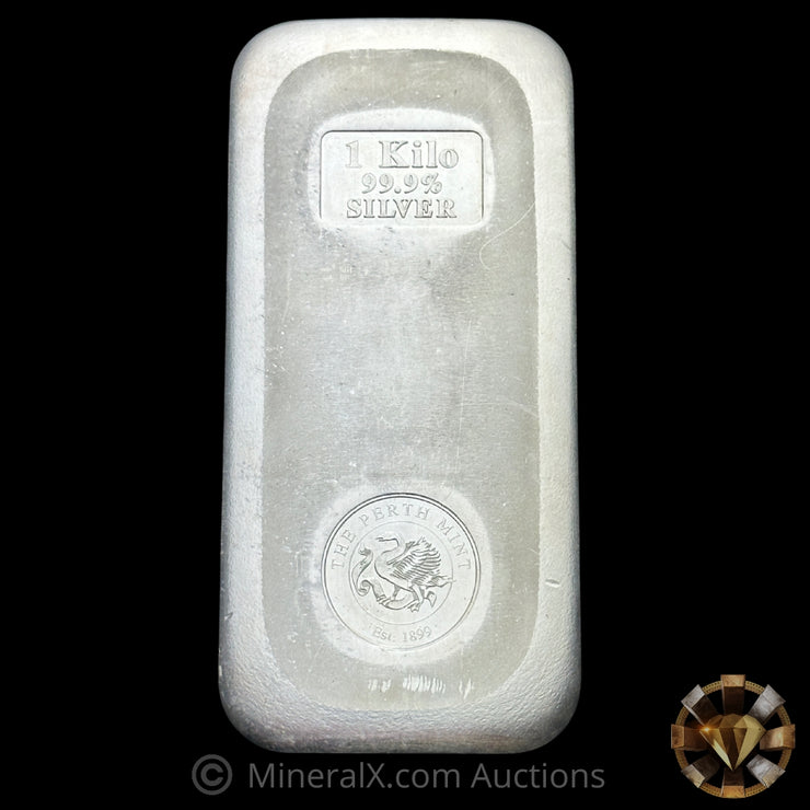 Kilo The Perth Mint Australia Vintage Silver Bar