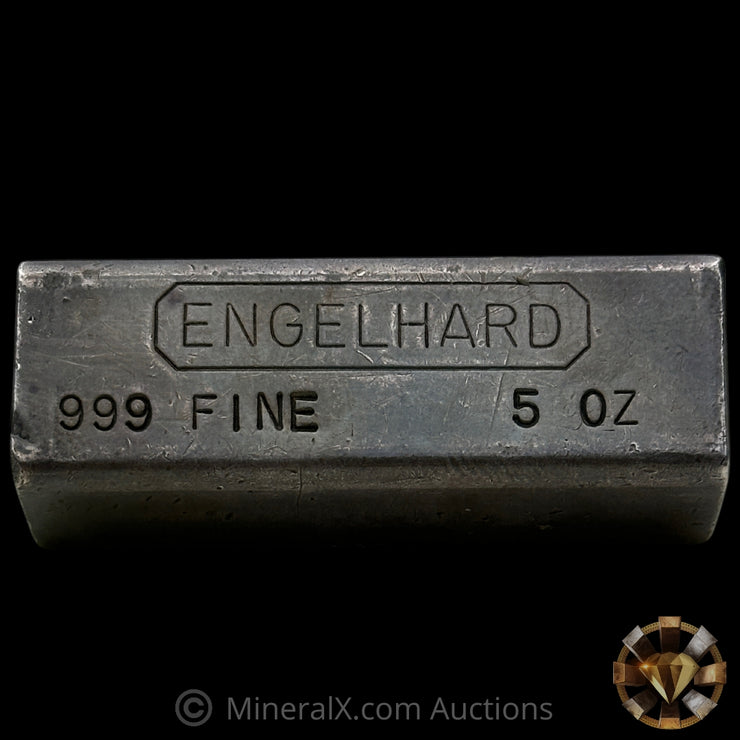 5oz Engelhard Full Hallmark Industrial Extruded Vintage Silver Bar