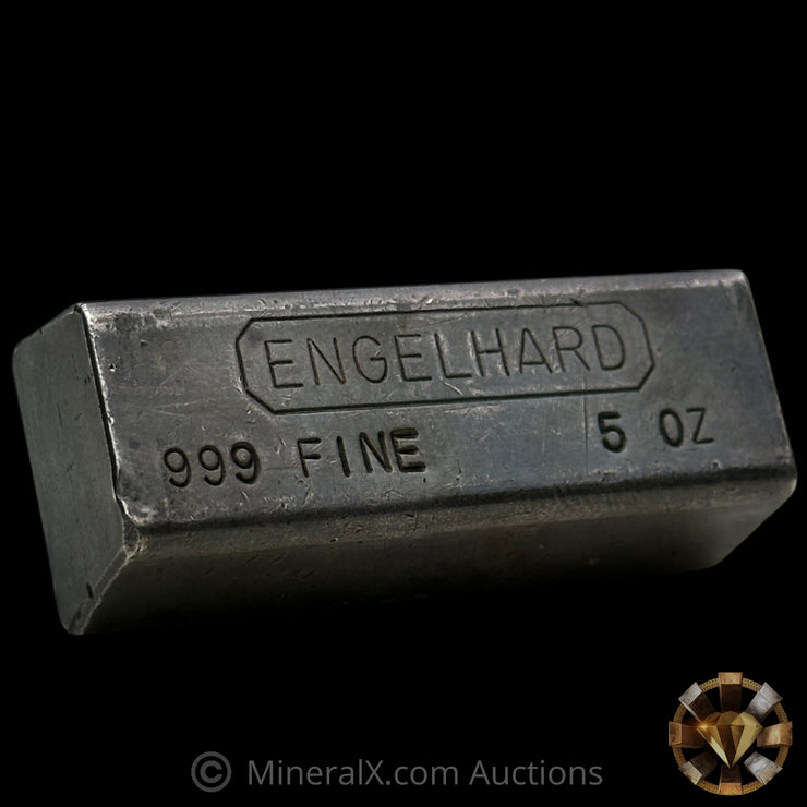 5oz Engelhard Full Hallmark Industrial Extruded Vintage Silver Bar