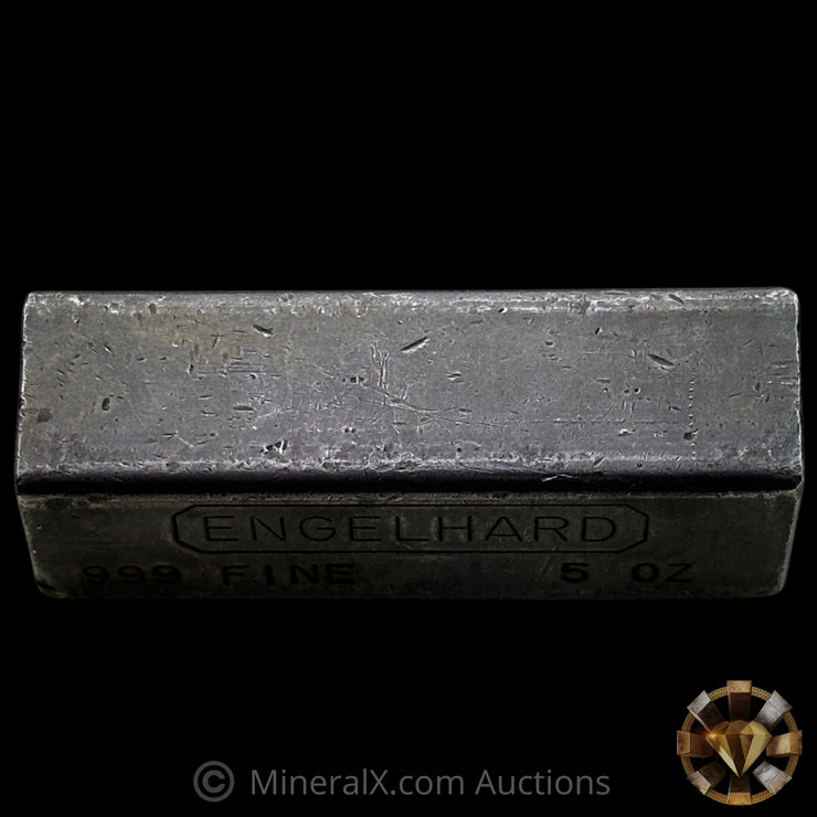 5oz Engelhard Full Hallmark Industrial Extruded Vintage Silver Bar