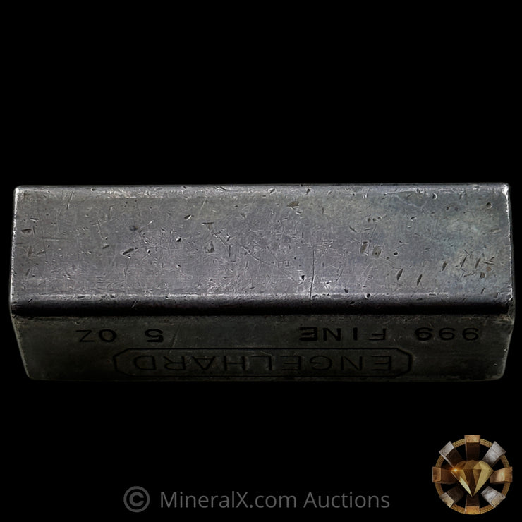 5oz Engelhard Full Hallmark Industrial Extruded Vintage Silver Bar
