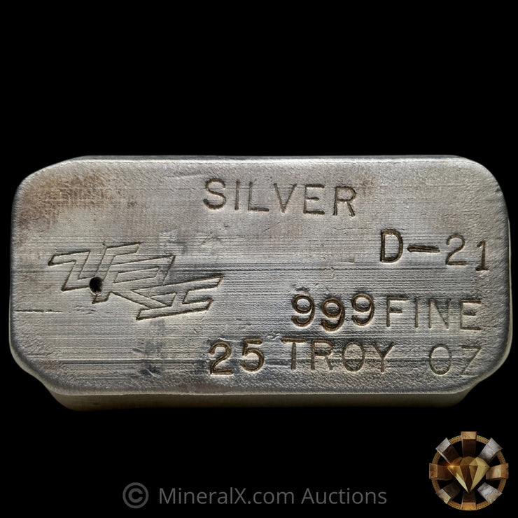 25oz URI Vintage Silver Bar