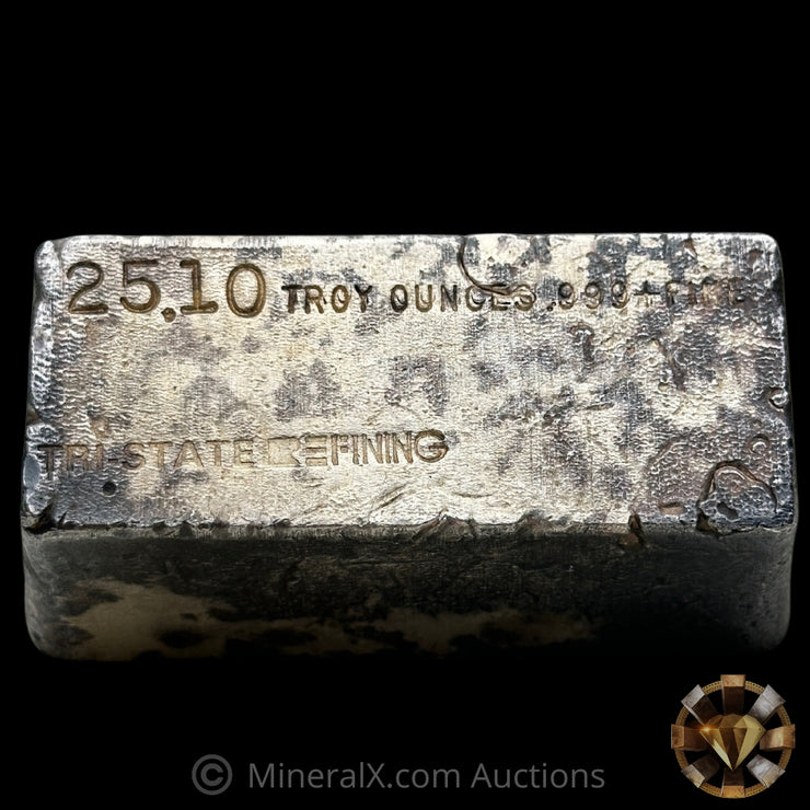 25.1oz Tri State Refining Vintage Silver Bar