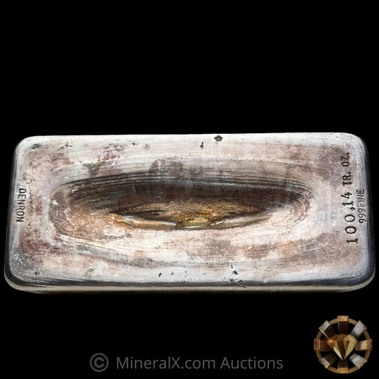 100.14oz Denron Vintage Silver Bar