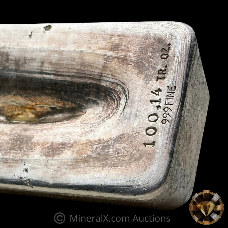 100.14oz Denron Vintage Silver Bar