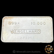 10oz Engelhard Bull Logo With Dot Variety Vintage Silver Bar