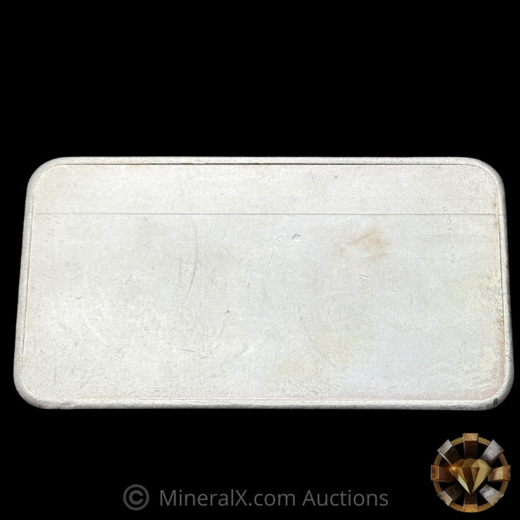 10oz Engelhard Bull Logo With Dot Variety Vintage Silver Bar