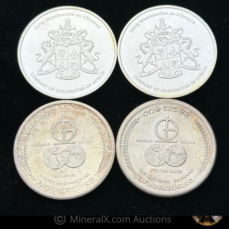 x4 1oz Misc Vintage Silver Coin Lot