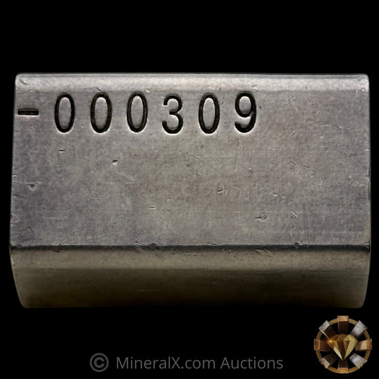 3oz Engelhard E Logo Industrial Extruded Vintage Silver Bar