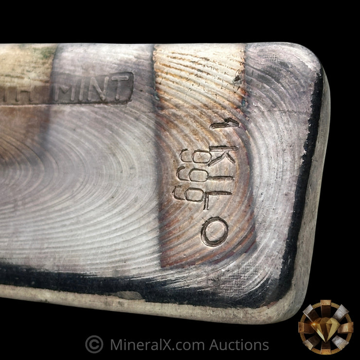 Kilo The Perth Mint Australia 2nd Series Vintage Silver Bar