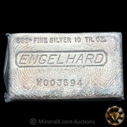 10oz Engelhard W Series Vintage Silver Bar In Plastic Seal