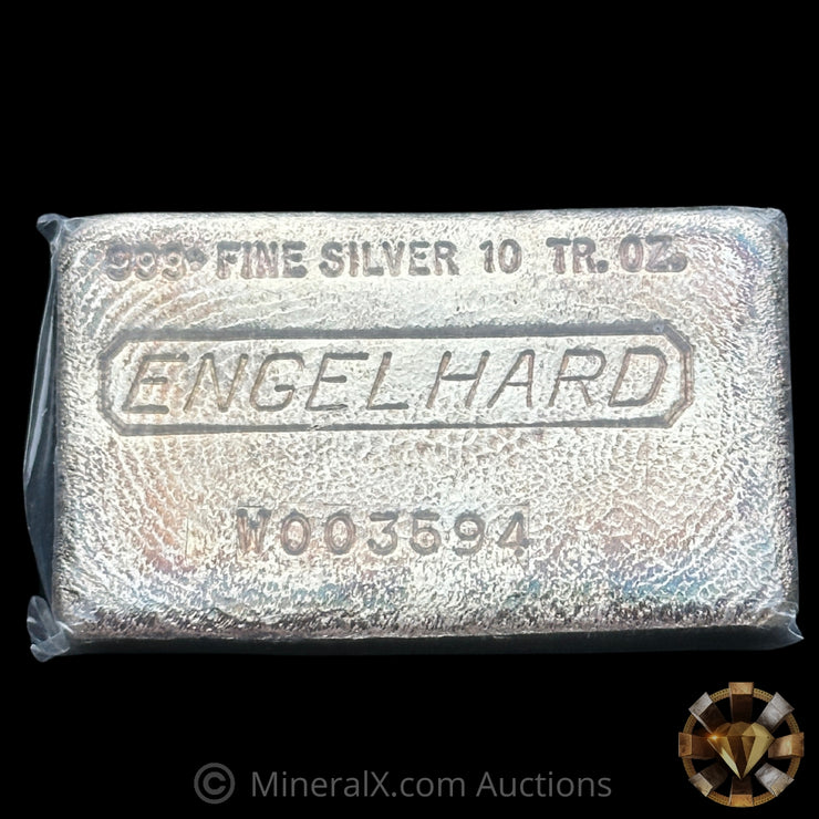 10oz Engelhard W Series Vintage Silver Bar In Plastic Seal