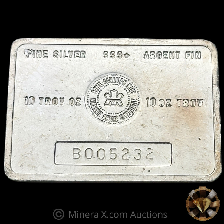 10oz RCM Royal Canadian Mint Vintage Silver Bar