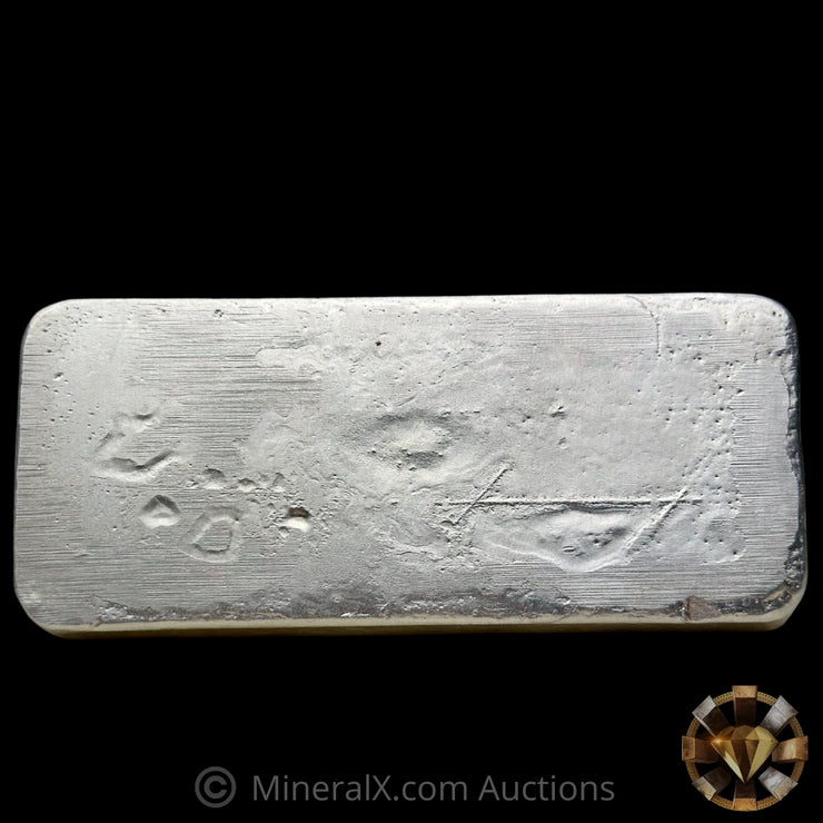 Kilo Engelhard London Vintage Silver Bar With Mocatta & Goldsmid Counterstamp