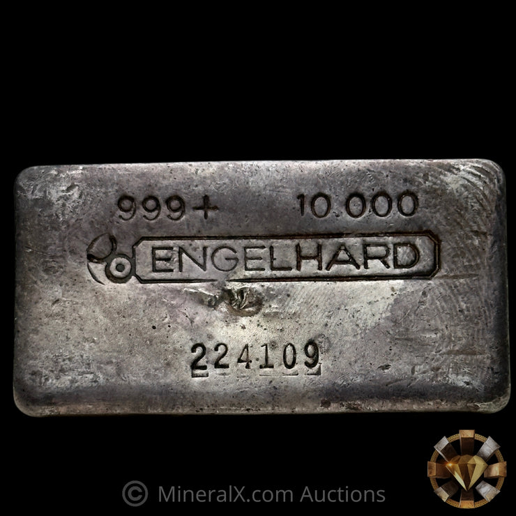 10oz Engelhard Bull Logo Vintage Silver Bar