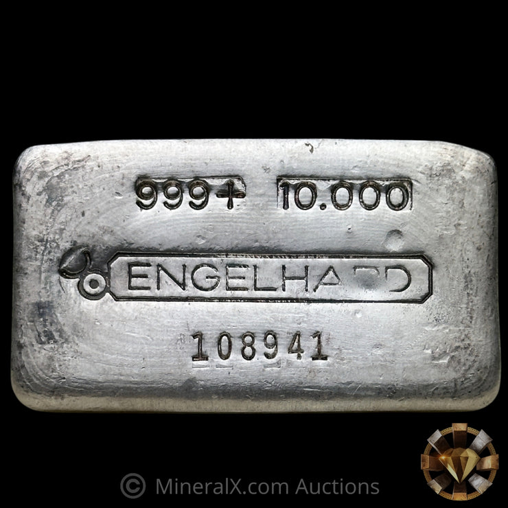 10oz Engelhard Bull Logo Vintage Silver Bar