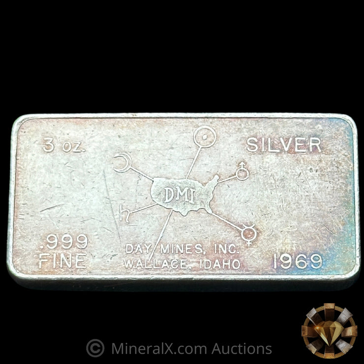 3oz W H Foster DMI Vintage Silver Bar