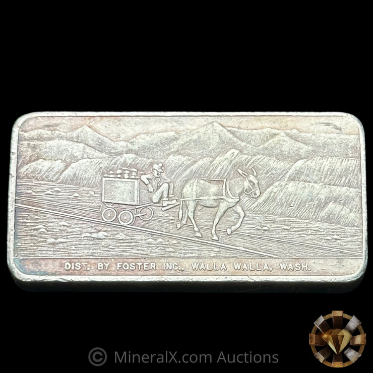 3oz W H Foster DMI Vintage Silver Bar