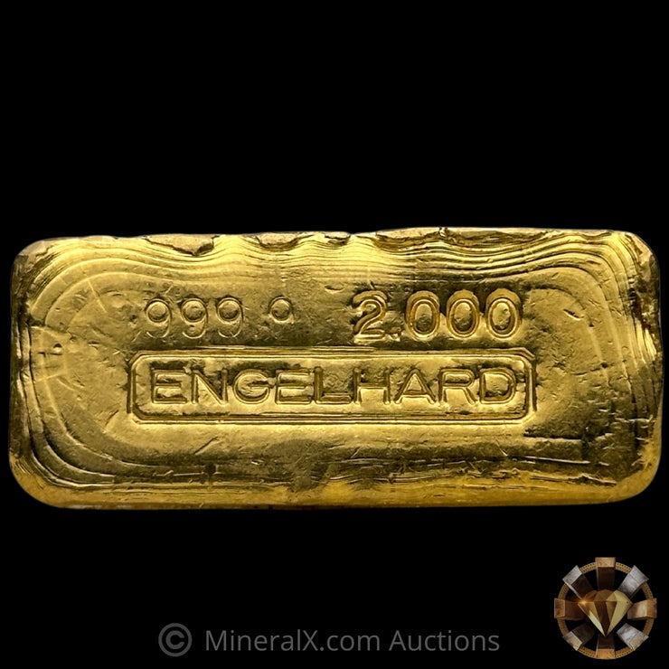 2oz Engelhard No Serial Variety Vintage Gold Bar