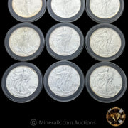 x15 1oz ASE American Silver Eagles (1986 Through 2000 Consecutive Dated Run) Silver Coin Lot