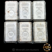 x6 100g Geiger Edelmetalle Feinsilber Silver Bar Lot In Seals (Discontinued Variety)
