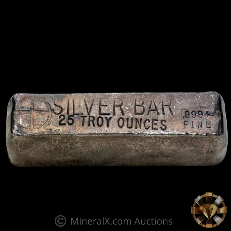 25oz Omega M & B Mining Vintage Silver Bar