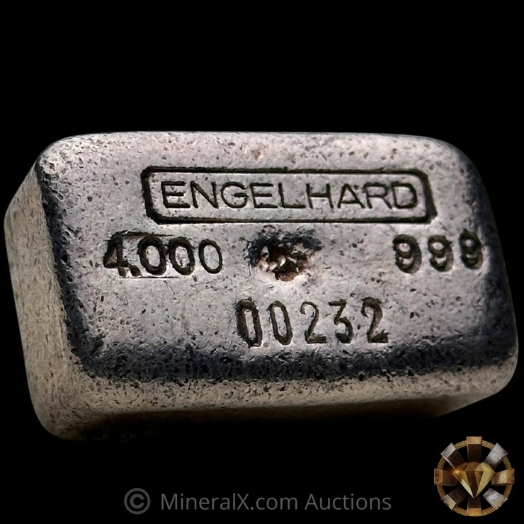 4oz Engelhard 1st Series Top Hallmark Vintage Silver Bar