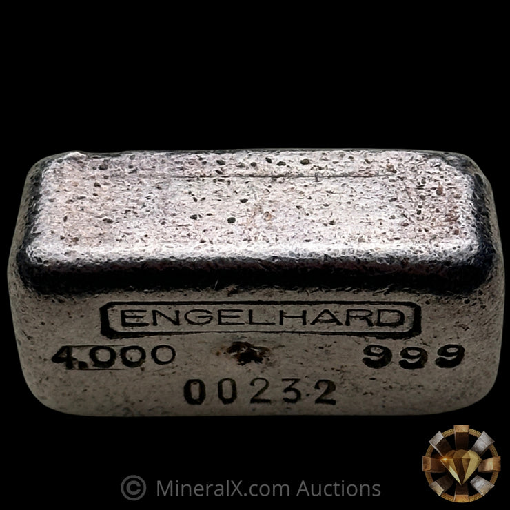 4oz Engelhard 1st Series Top Hallmark Vintage Silver Bar