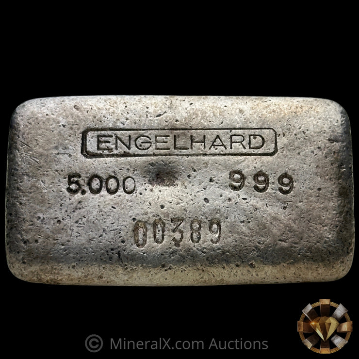5oz Engelhard 1st Series Top Hallmark Vintage Silver Bar