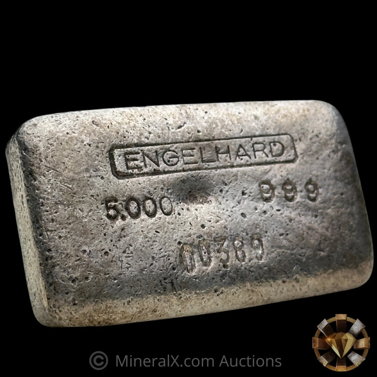 5oz Engelhard 1st Series Top Hallmark Vintage Silver Bar