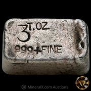 3oz Comstock Mold Vintage Silver Bar