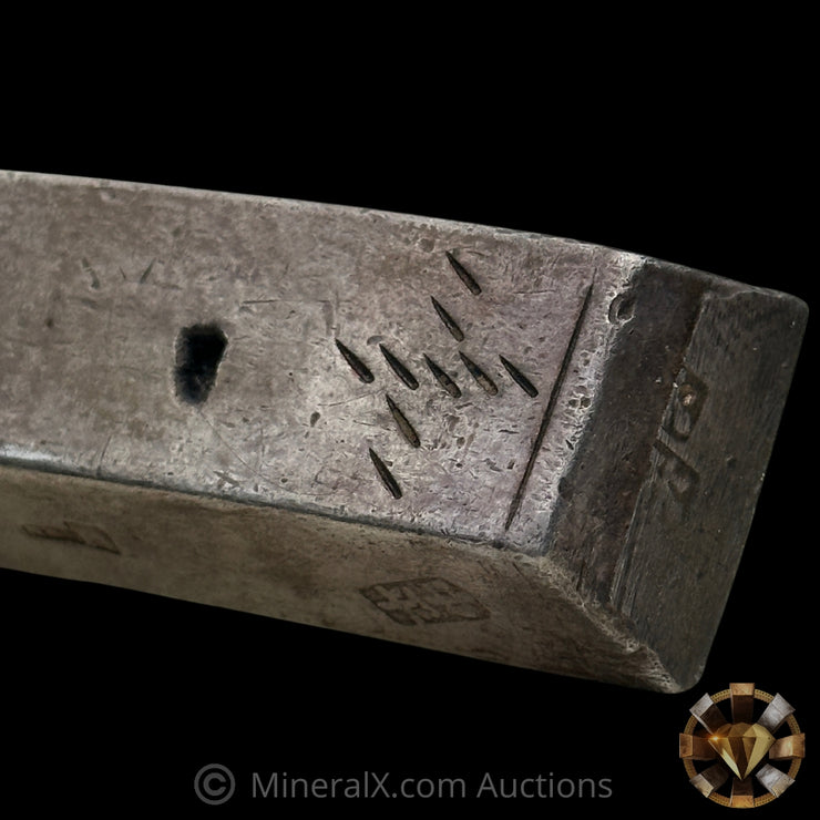 12.16oz "10 Lang" Sycee Vintage Silver Bar