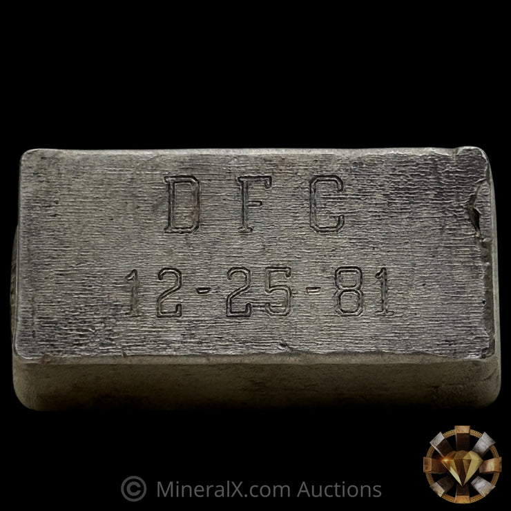 5.02oz Unknown Maker "DFC" Vintage Silver Bar