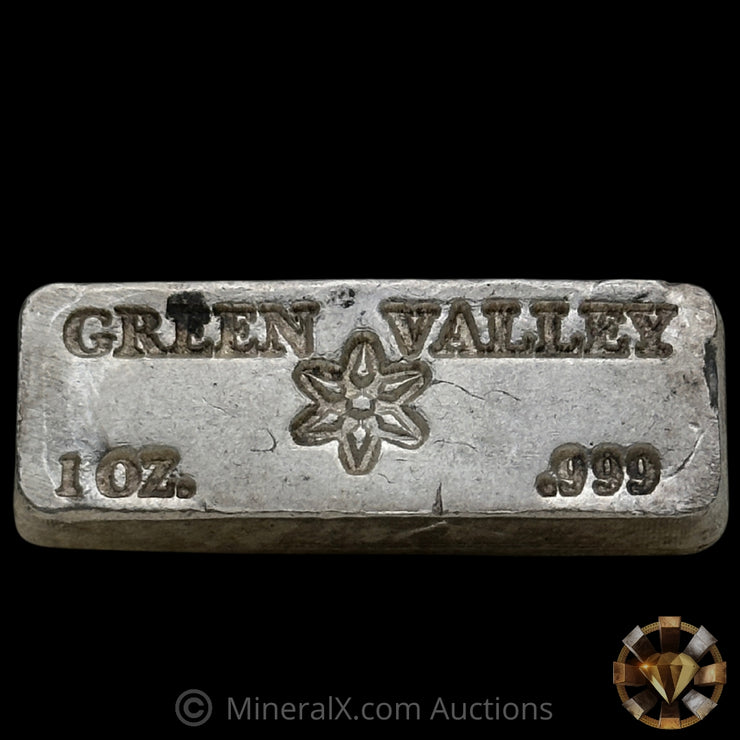1oz Green Valley Vintage Silver Bar