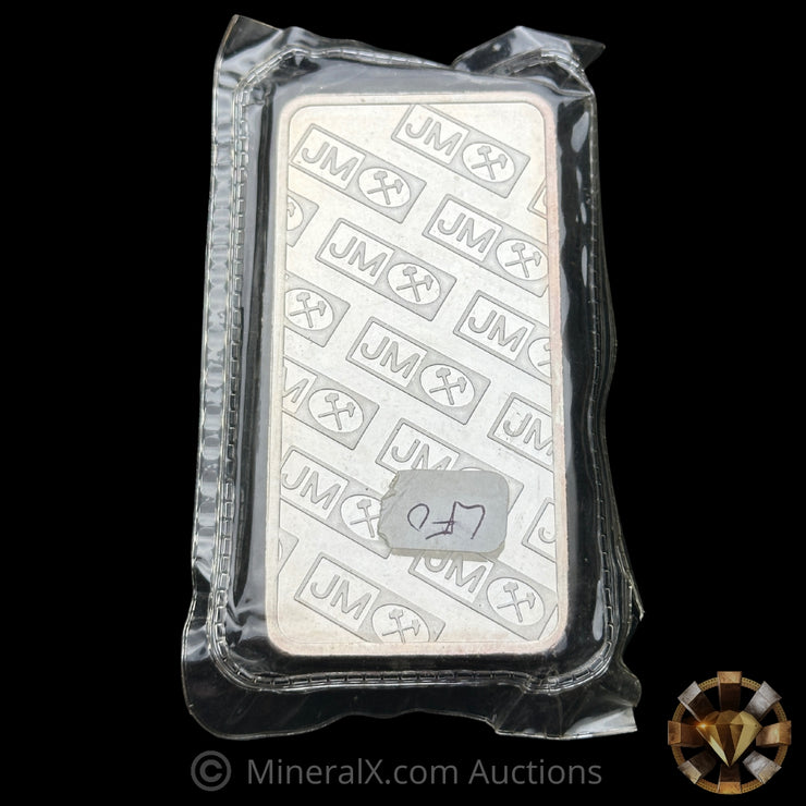 10oz JM Johnson Matthey R Prefix Vintage Silver Bar In Seal