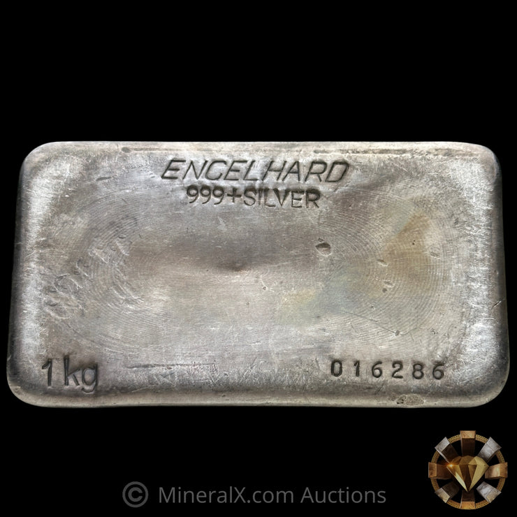 Kilo Engelhard Australia Vintage Silver Bar