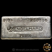 20oz Engelhard Bull Logo Vintage Silver Bar