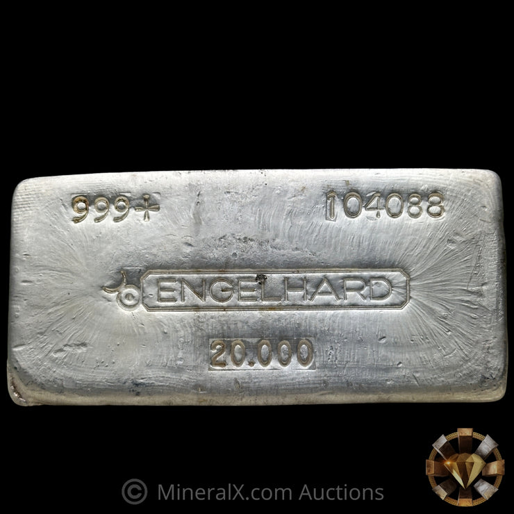 20oz Engelhard Bull Logo Vintage Silver Bar