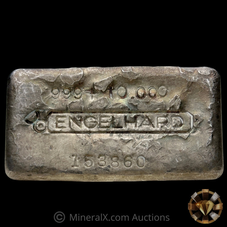 10oz Engelhard Bull Logo Vintage Silver Bar