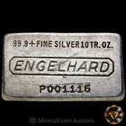 10oz Engelhard 7th Series Early P Prefix Vintage Silver Bar