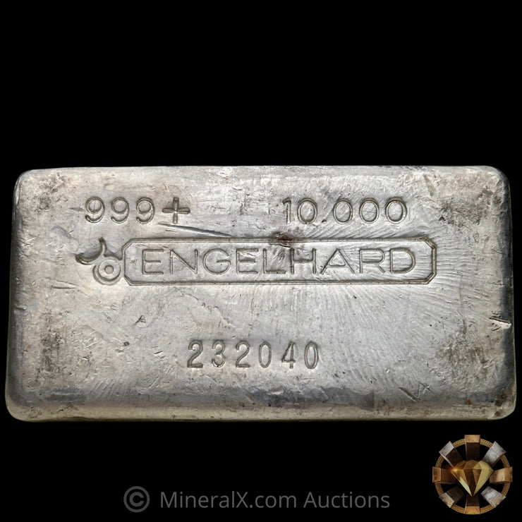 10oz Engelhard Bull Logo Vintage Silver Bar