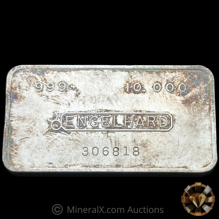 10oz Engelhard No Dot Bull Logo Vintage Silver Bar