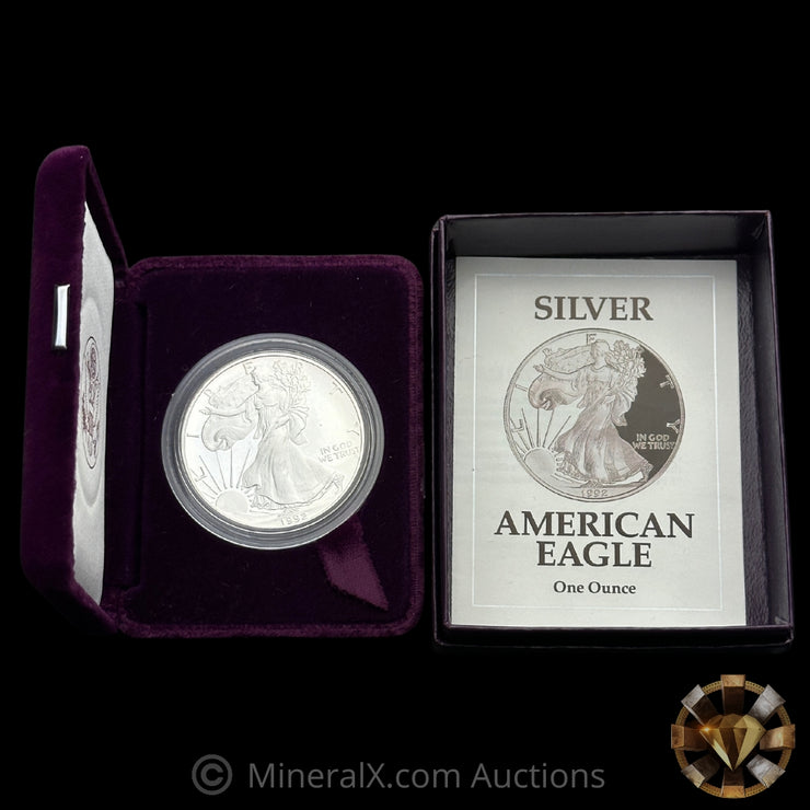 1oz 1992 ASE Proof American Silver Eagle In Original Packaging