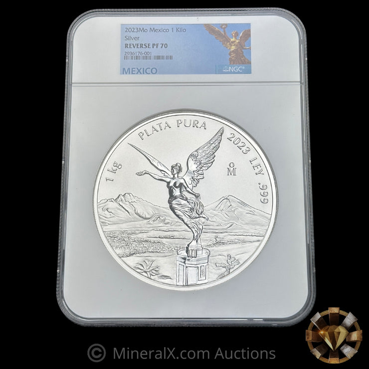 Kilo 2023 Libertad Silver Coin NGC PF70