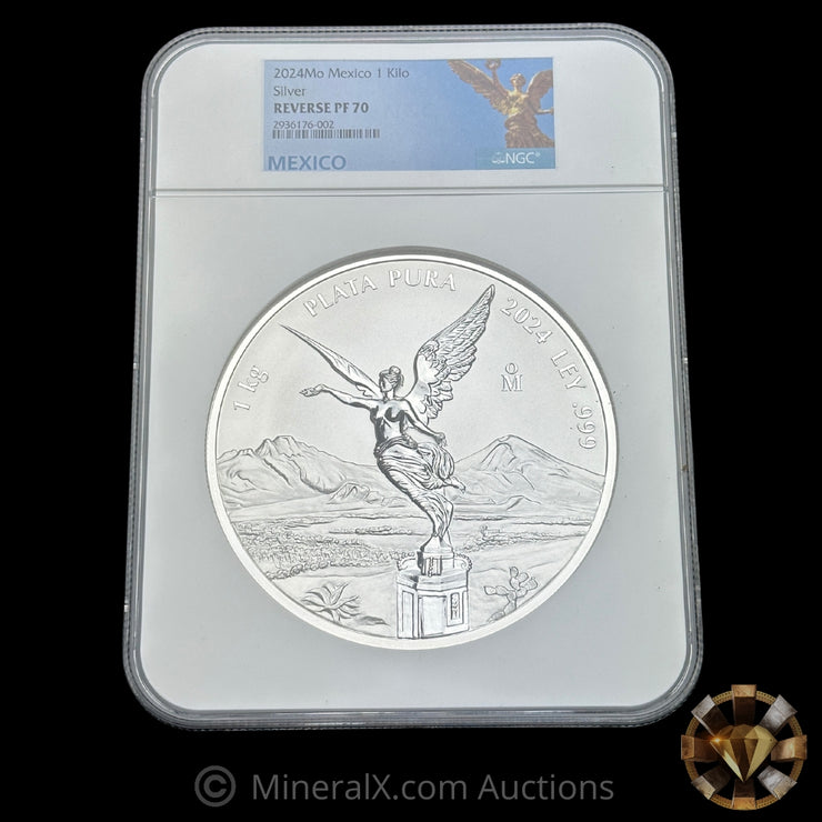 Kilo 2024 Libertad Silver Coin NGC PF70