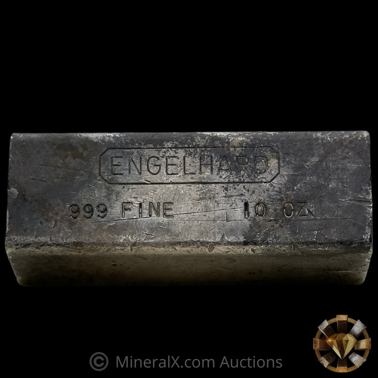 10oz Engelhard Full Hallmark Industrial Extruded Vintage Silver Bar