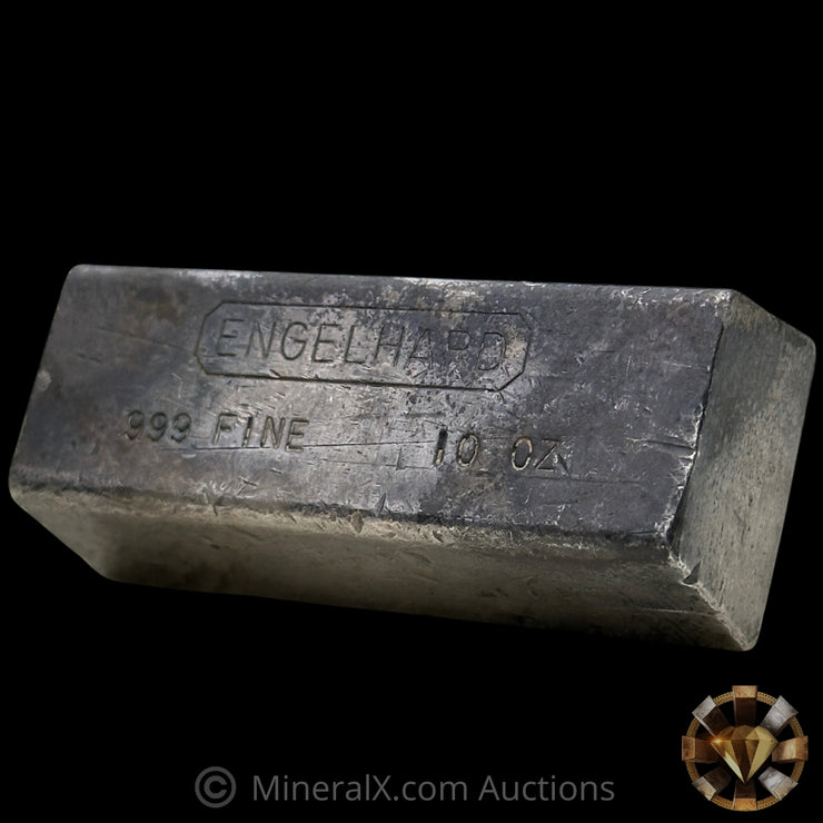10oz Engelhard Full Hallmark Industrial Extruded Vintage Silver Bar