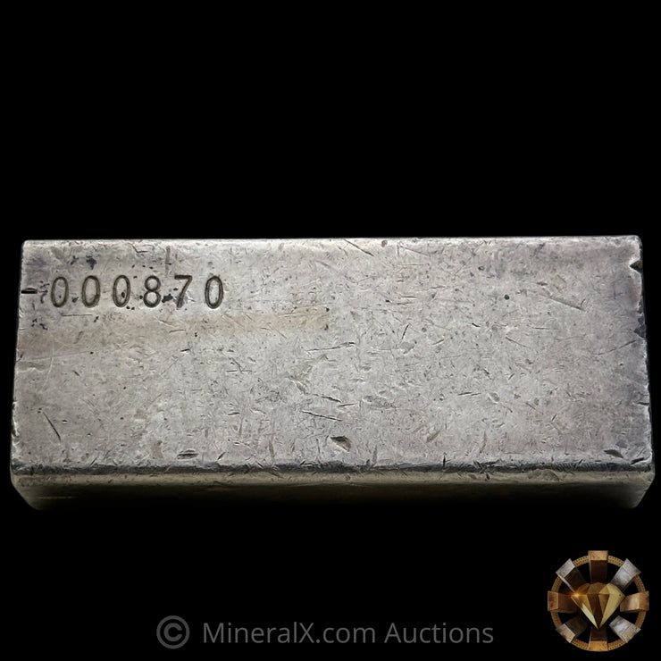 10oz Engelhard Full Hallmark Industrial Extruded Vintage Silver Bar